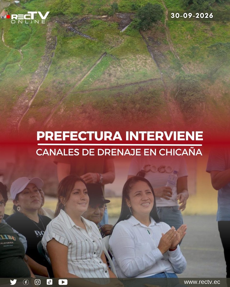 RecTVonline's tweet photo. #RecTv | La Prefectura de #ZamoraChinchipe entregó obras de construcción y mantenimiento de canales de drenaje que benefician directamente a 60 familias productoras de diferentes barrios de la parroquia Chicaña. https://t.co/XmwsCMZtTh