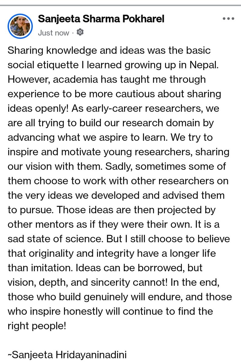 SanjeetaSharmaP's tweet photo. Learnings come in all forms! 
#academia https://t.co/m9cBtWFoQv