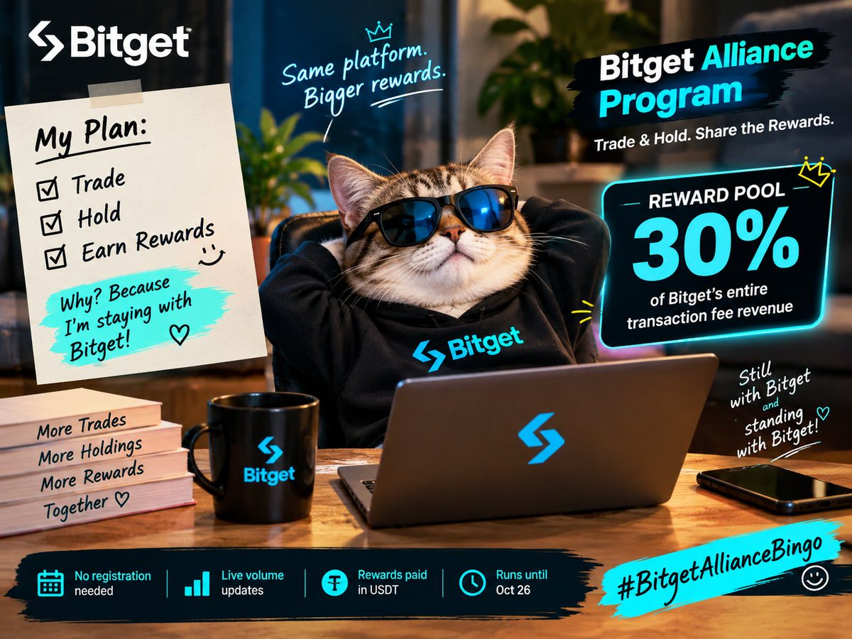 ubida_74's tweet photo. I’m staying with Bitget and standing with Bitget 💙

Bitget bounced back strong and now the @bitget Alliance Program is giving eligible #traders & #holders a chance to earn from a #reward pool equal to 30% of platform transaction fee revenue👀

Trade, hold and stay active →rewards are waiting. 

Let’s keep building together.

#BitgetAllianceBingo #Bitget
#BitgetTurns8