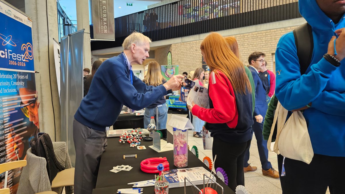 SciFest4STEM's tweet photo. The ever-ingenious Rory Geoghegan takes a simple idea and shows us the physics behind it. #TYshow 2026 @PhysicsNews @IrishSciTeach #scifest20years https://t.co/XPr69CR2e5