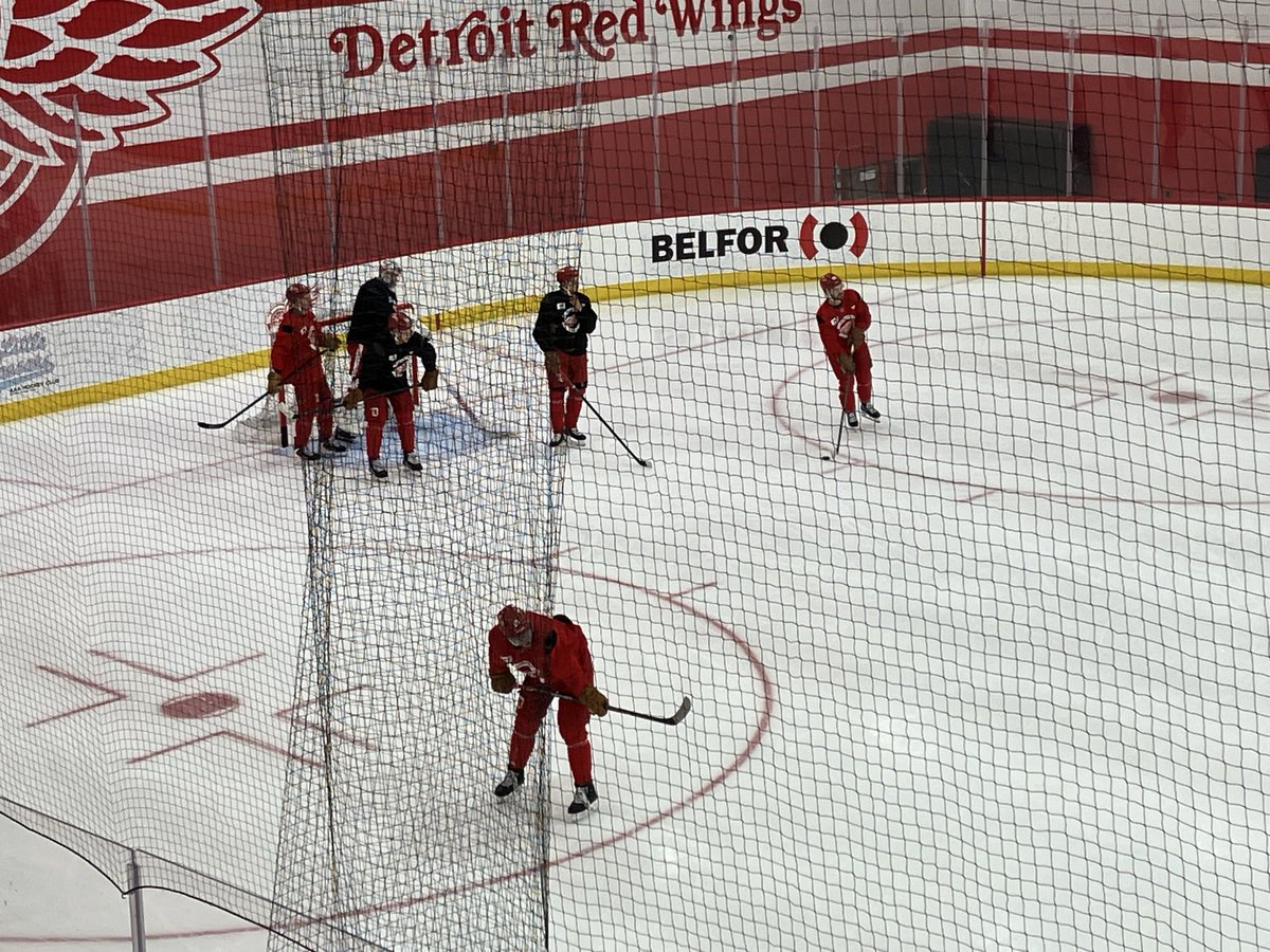 AnsarKhanMLive's tweet photo. #RedWings lines:
DeBrincat-Copp-Raymond
Finnie-Compher-Arvidsson
Appleton-Danielson-MBN
Mazur-Kasper-Kolesar
Larkin rotating in with Mazur. https://t.co/SGriXb3wWd