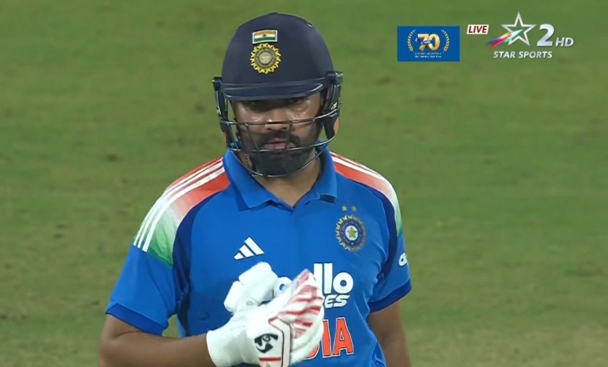 mufaddal_vohra's tweet photo. HUNDRED BY ROHIT SHARMA IN GUWAHATI. 

- The Hitman has delivered once again, what a blistering knock by Rohit. He’s showing his brilliance with a 72 ball century. 🤯🔥 https://t.co/kYuMMIadj2