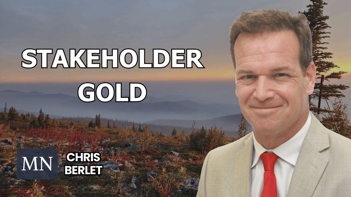 MiningNetwork_'s tweet photo. Christopher J. Berlet of Stakeholder Gold Corporation (TSXV: SRC) said three Brazilian quarries are expected to run at about 100 cubic metres a month by year end, generating around US$3 million of profit next year, enough to fund Yukon drilling without issuing shares.

The Coffee northern access route is being built for 20 kilometres through the centre of the 100% owned Ballarat claims. He said that should cut drill costs from nearly US$1,000 a metre this year to about US$250 to US$300 next year. The first Loki hole was extended to 488 metres and returned copper, nickel, cobalt, platinum and palladium in a 35 kilometre ultramafic corridor. At Skye, he described an epithermal vein system with about four kilometres of combined strike. He said 5,000 to 8,000 metres can be drilled in 2027 without new share issuance.