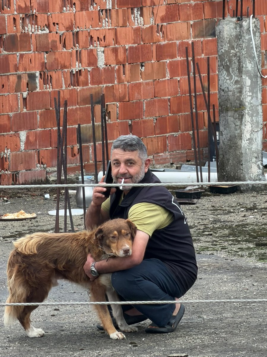 mrvesismn's tweet photo. Bu kişiye ulaştım. İsmi Fedai Şentürk. 

Gerçekten çok iyi yürekli, hayvansever bir insan. 

Karasu Darıçayırı’nda sel suları yaklaşık 1,5 metreye çıkmış. Fedai abi de fabrikadaki mesaisinden çıkıp eve geldiğinde köpeklerinin suda mahsur kaldığını duyuyor ve hiç düşünmeden suya atlıyor.

Uzun zamandır beslediği 5 sokak köpeği varmış. Arabasında sürekli mama taşıyor, hatta zaman zaman onları arabasıyla gezdiriyormuş. Sel bastığında köpeklerin seslerini duyunca kendini suya atıp üçünü kurtarmış: Yumak, Tarçın ve Tone. 

Diğer ikisini ise ne yazık ki bulamamış. Öldüğünü düşünüyor, "kayıp" dedi.

Kendi hayvanları da selden zarar görmüş. Tavuklarından bazıları ölmüş, yemleri ve odunları su altında kalmış. Ama konuşurken en çok köpekleri anlatıyordu. Anlatırken sigarasını içmeye devam etti tabii. 

Sonra biraz meraklandım, iş haber yazmaktan çıktı.

"Abi bu sigarayı selin içinde ne ara yaktın" diye sordum, "her zaman hep ağzımdadır" dedi. 

27 yıldır Darıçayırı’nda yaşıyor. Her selde aynı şeylerin söylendiğini, ekiplerin gelip hasar tespiti yaptığını ama kalıcı bir çözüm olmadığını anlattı. 

Burası AKP'li belediyeymiş, yaklaşık 8 binanın girişi sular altında kalmış ayrıca. Ben de sular çekildiğinde buradaki çalışmaları takip edeceğim, bakalım bu kez hasar onarılacak mı...

Öte yandan sürekli kötü kötü haberler okumak, yazmak epey insanın psikolojisini etkiliyor. Bence böyle insanların hikayeleri daha çok duyulmalı. Fedai abi, zor zamanda gerçekten elini taşın altına koymuş. 

Bu da kurtardıktan sonra bana attığı fotoğraf, tabii ki yine sigaralı 🐾

👇👇👇