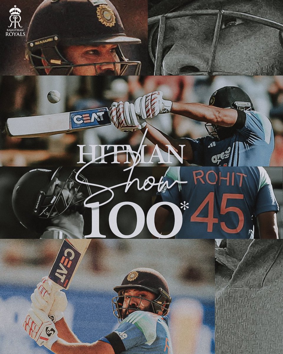 rajasthanroyals's tweet photo. Century number 35 for India’s one and only 45 🐐🇮🇳🔥 https://t.co/qntqvzchAW