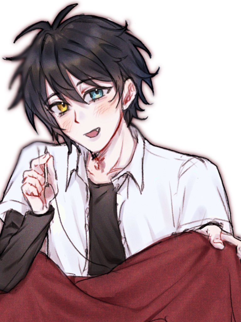 aki__11233's tweet photo. 存在しない記憶？みたいな絵になってしまった初描き影片さん https://t.co/txtwFtYSgg