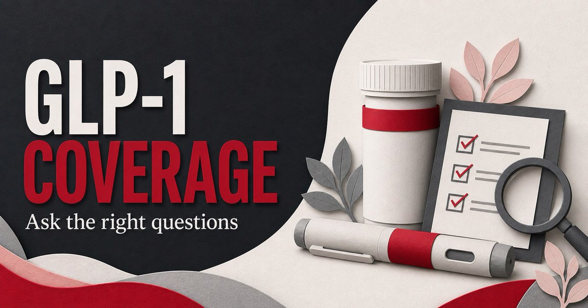 BenefitExperts1's tweet photo. GLP-1 coverage depends on the medication, condition, plan, and authorization rules. A formulary listing alone is not a coverage guarantee. Questions for your next benefits review: Benefit Experts guide: https://t.co/yU6uZfiu7X https://t.co/b1gzc8MaQe