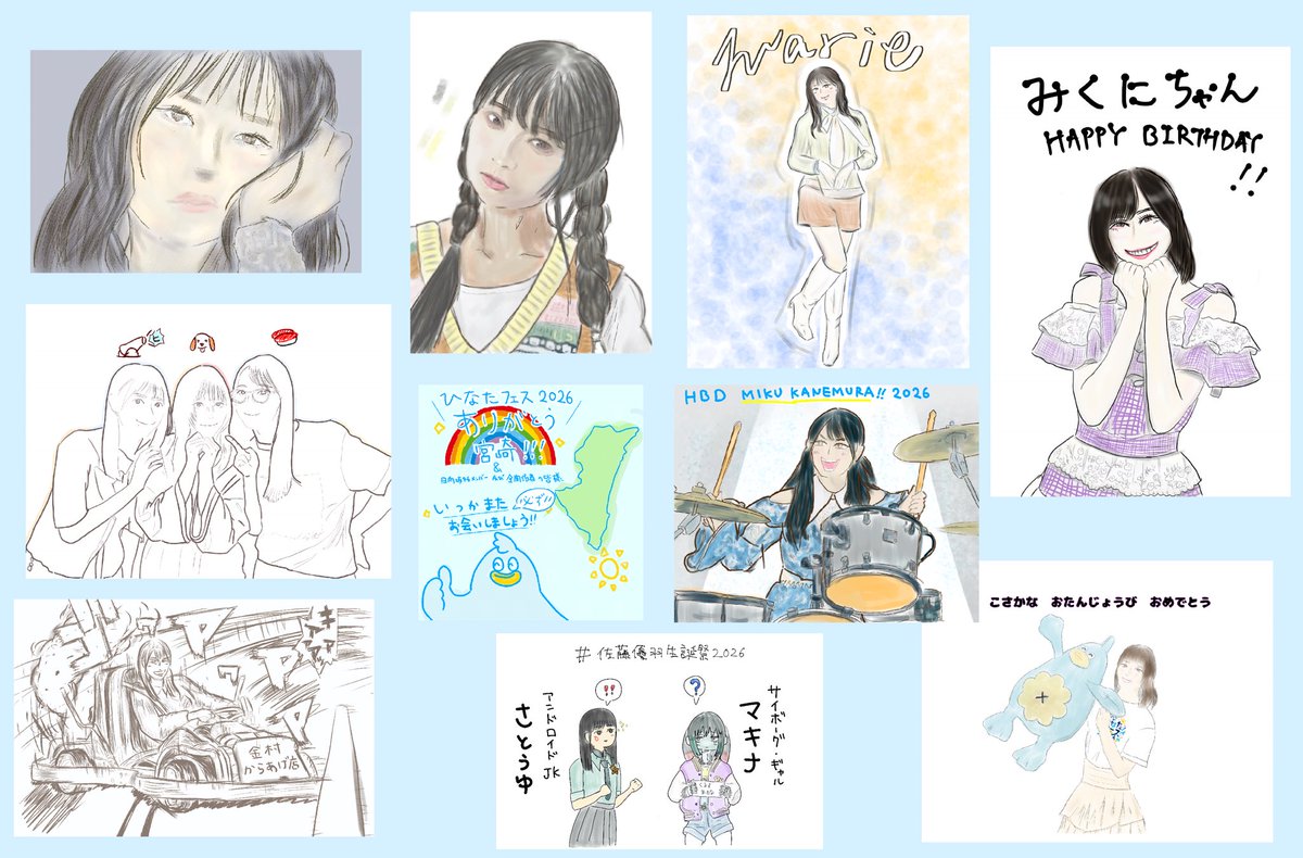 ry_aychry's tweet photo. いっぱい描いて楽しかった！！
絵描くのどんどん楽しくなる~💪

#今月描いた絵を晒そうㅤ
#おひさまレーター https://t.co/bTwPaT15LN