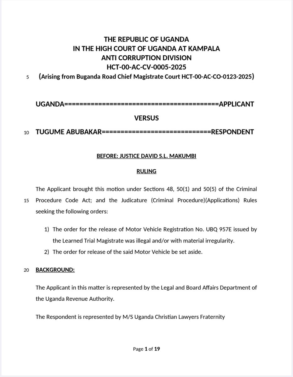 pmlawhub's tweet photo. Recent Ugandan decisions show courts beginning to confront the use and potential misuse of Artificial Intelligence in legal practice, particularly the danger of fabricated or unverified authorities being presented to court. 

In Aliama Edema James v Zoa Uganda, Labour Dispute Reference No. 5 of 2023, Justice Anthony Wabwire Musana of the Industrial Court of Uganda held that including unverified, AI-hallucinated case law in written submissions breaches an advocate’s duty of candour and assaults the integrity of the judicial process. The Court struck the unverified authorities from the record, issued counsel a stern warning and denied the prayer for costs. 

In Uganda v Tugume Abubakar, Criminal Revision No. 5 of 2025, Justice David S.L. Makumbi of the High Court Anti-Corruption Division was unable to locate two authorities cited by counsel. Makumbi J suspected that the authorities were fictitious, either because counsel had relied on AI-generated information without verification or because the cases had simply been conjured up, and cautioned counsel against such irresponsible representation. 

Taken together, the decisions demonstrate an emerging judicial response in Uganda to the risks associated with AI-assisted legal research and the presentation of unverified authorities. They underscore that, whatever technological tools are used, professional responsibility remains with counsel, particularly the obligation to independently verify authorities before presenting them to court.

Read Aliama Edema James v Zoa Uganda, Labour Dispute Reference No. 5 of 2023:
https://t.co/fQXywLc9FM

Read Uganda v Tugume Abubakar, Criminal Revision No. 5 of 2025:
https://t.co/ZMRtNjLQEF