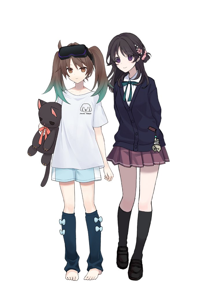 SOPHIAMITYLAB's tweet photo. 昨日までに紹介した２キャラの全身のイラストもお見せします！！
こだわった服装や小物もぜひご覧ください🙌
#CascadeFault #カスケード・フォルト #SophiamityLab #IndieGameDev #個人開発 #インディーゲーム https://t.co/knYwUgtKWL