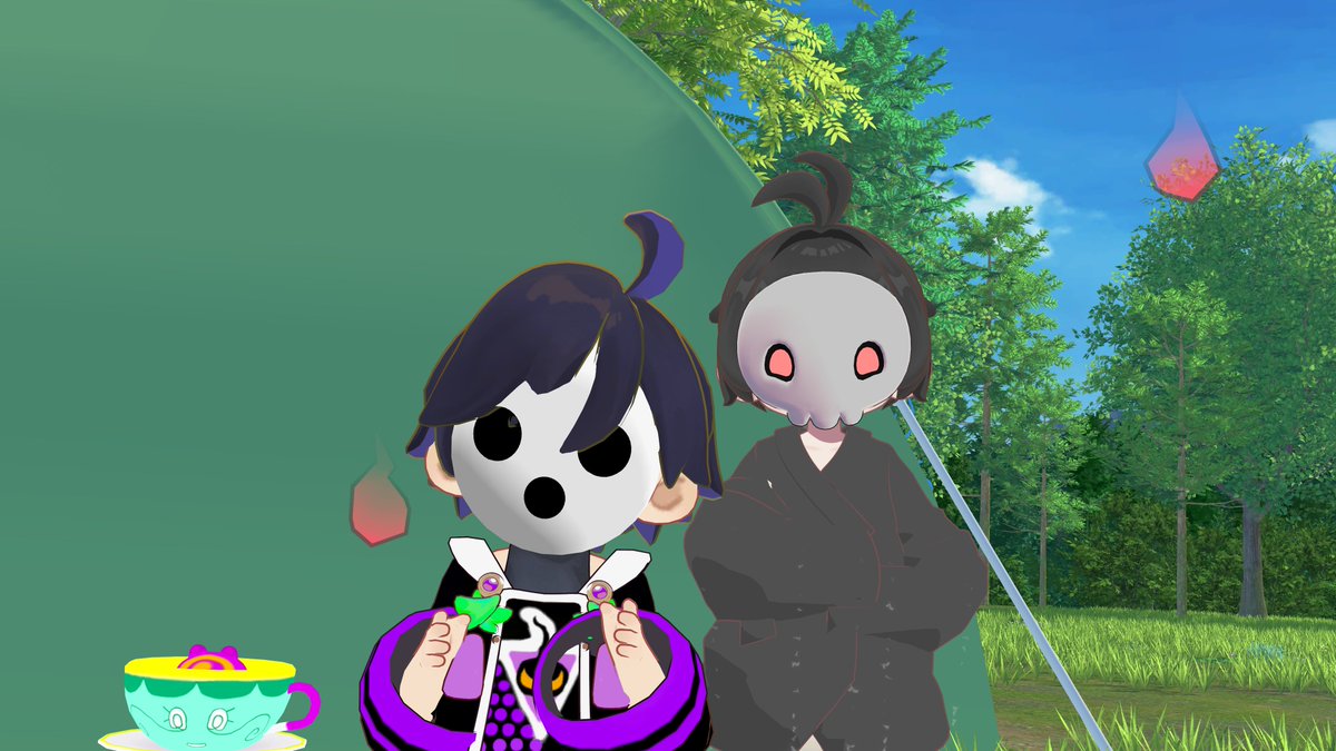 TRO_VRC's tweet photo. 今回の新改変ヨマワルでゴーストタイプ合わせ
 #VRCポケ改変集会 https://t.co/19NEKsJP3q