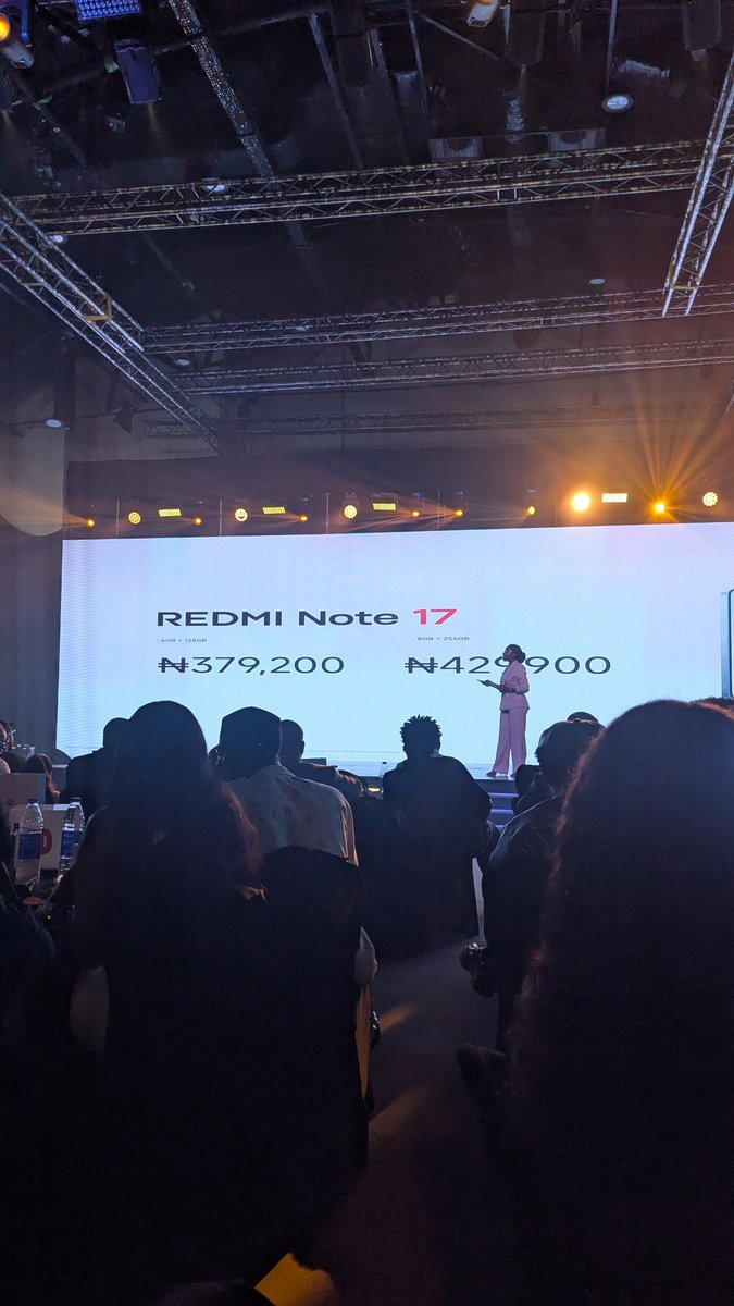 thedesignchieff's tweet photo. Base model price of the #REDMINote17Series

#XiaomiFansNigeria
#XiaomiFansAtLaunch
#REDMI

@XiaomiNigeria https://t.co/CAI0te58ee