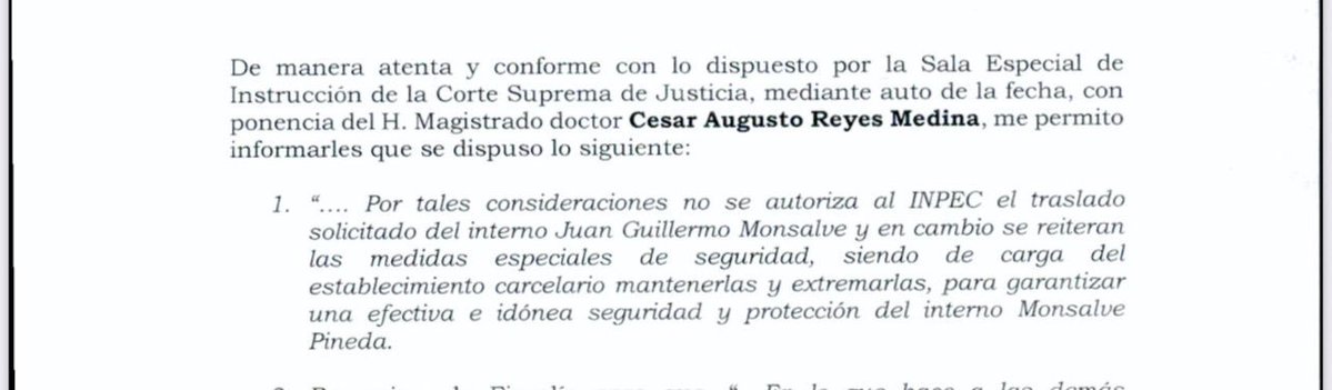 isamg6's tweet photo. El magistrado Reyes: Contratista del gobierno Santos, con una presunta relación laboral con la esposa de Iván Cepeda, padrino de Monsalve y quien intercedió para que hace unos años no lo trasladaran a Valledupar.

Lo último que se supo de Cesar Reyes, según algunos medios, es que tenía una ponencia en la que pedía abstenerse de seguir investigando a Isabel Zuleta, la congresista del Pacto Histórico, pero cuando se iba a votar, el "honorable" se salió.