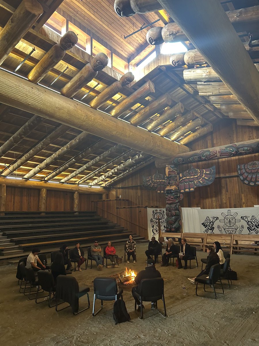 MarcMillerVM's tweet photo. Happy to be back in Port Hardy to see the  Na̱nt̕si Gukwdzi of the Gwa’sala-’Nakwaxda’xw Nations now fully built and serving as a space where the community can come together and keep its culture, traditions and languages alive. https://t.co/0gWBhooGib