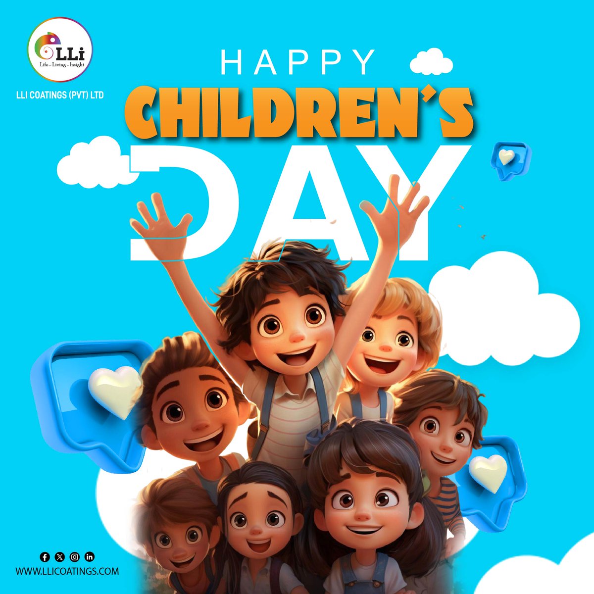 llicoatings's tweet photo. Happy Children's Day!...🥳
#ChildrensDay #LLIcoatings #emulsionpaint #wallpaints https://t.co/GLE6shTrEv