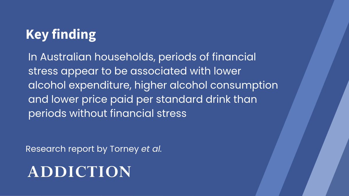 AddictionJrnl's tweet photo. Effects of financial stress on drinking amount and price paid: Australian longitudinal household data https://t.co/AuVQlz92g8 https://t.co/iGQm5MUXG9