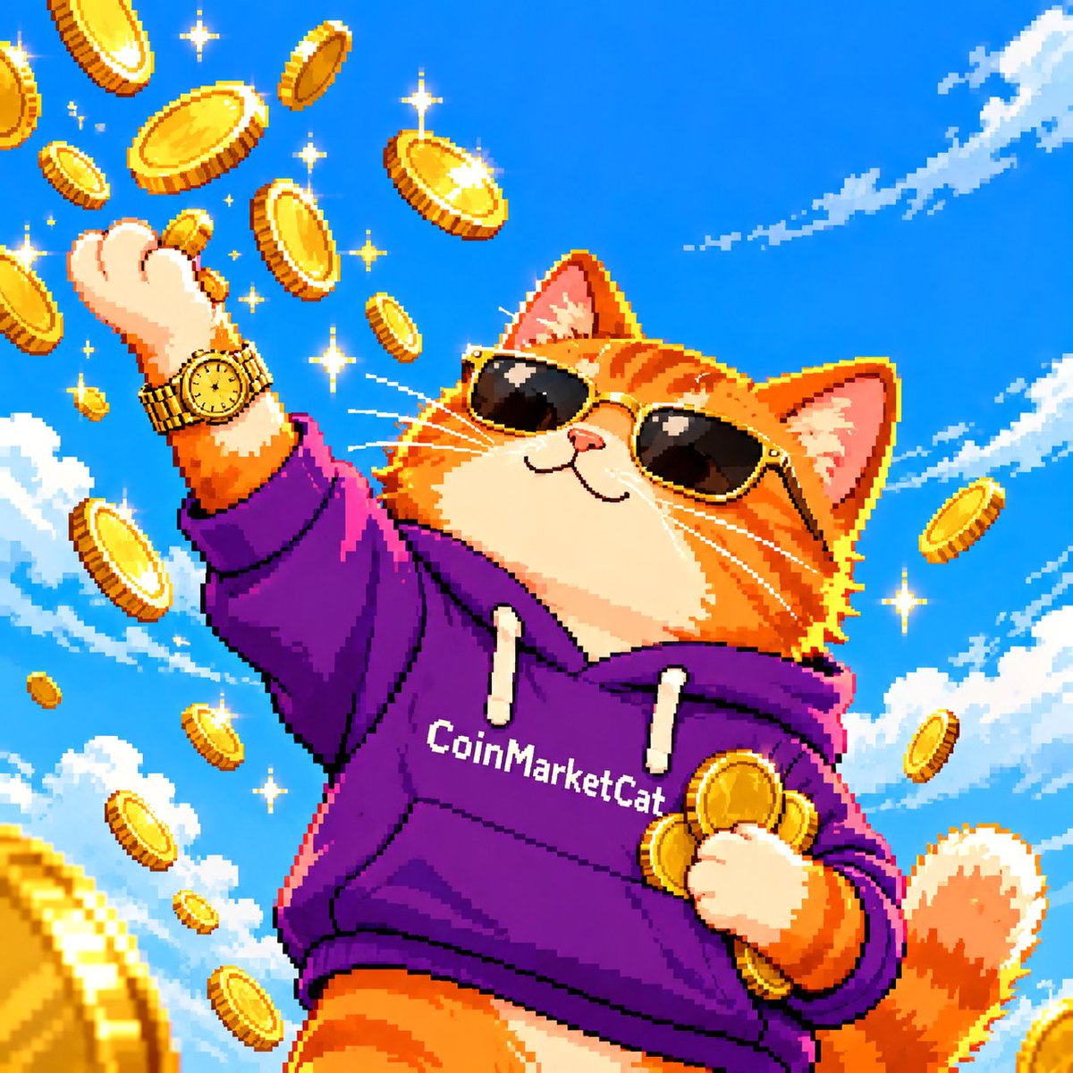_CoinMarketCat's tweet photo. @binance Our cat saw this and immediately tried the pose 😸 https://t.co/RUhVxK2mNu