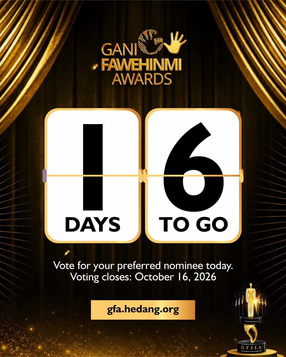 HEDAgenda's tweet photo. 16 DAYS TO GO
Take a moment to explore the nominees and cast their votes in recognition of individuals whose work reflects impact, accountability and integrity.
Voting closes on 16 October 2026. Make your vote count!
Cast your vote at https://t.co/1mkpHTsFyw 
#GFIIA2026 https://t.co/zMDhpA4I2M
