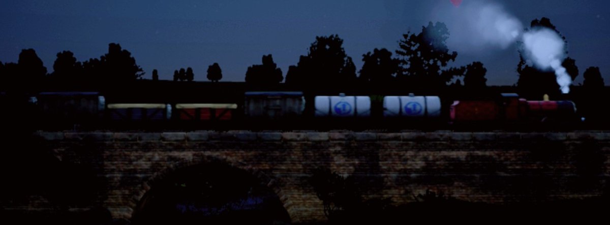 aubsolu's tweet photo. Night Train #ttte #thomas https://t.co/Lc61nZBGJl