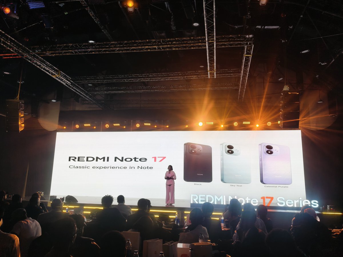 johnmokan's tweet photo. Unveiling the devices and their colours
#XiaomiFansNigeria #XiaomiFansAtLaunch #REDMINote17Series #REDMI https://t.co/huxjXUp1eO