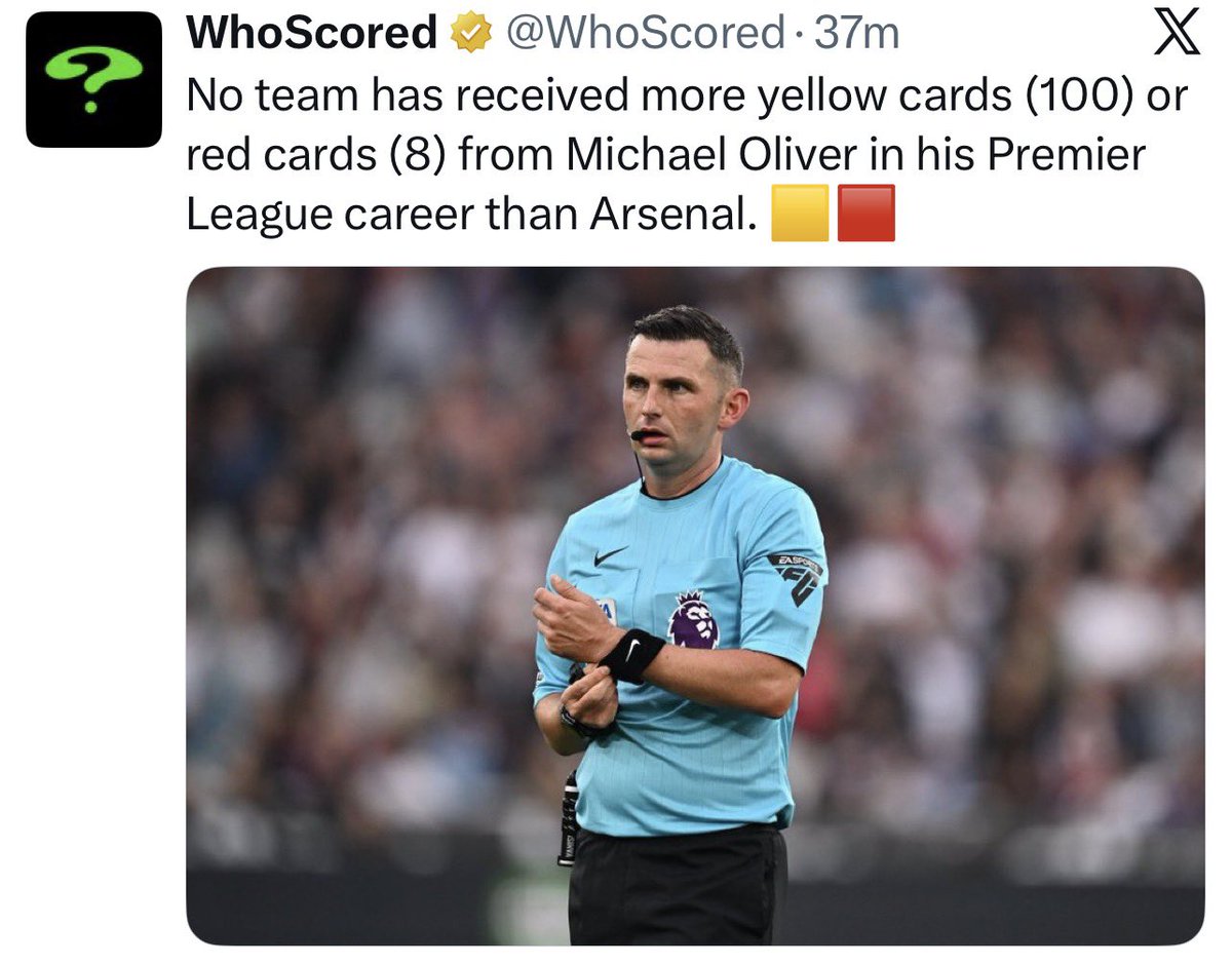ugoant's tweet photo. @udokafor This alleged city ref nko that’s goes to Saudi to ref sometimes Abi is it a different ref, not so sure again, martenellis double yellow card, rice red card and the Brighton player escaped, MLS red card, I can count lots against us https://t.co/1bSIi1OSuc
