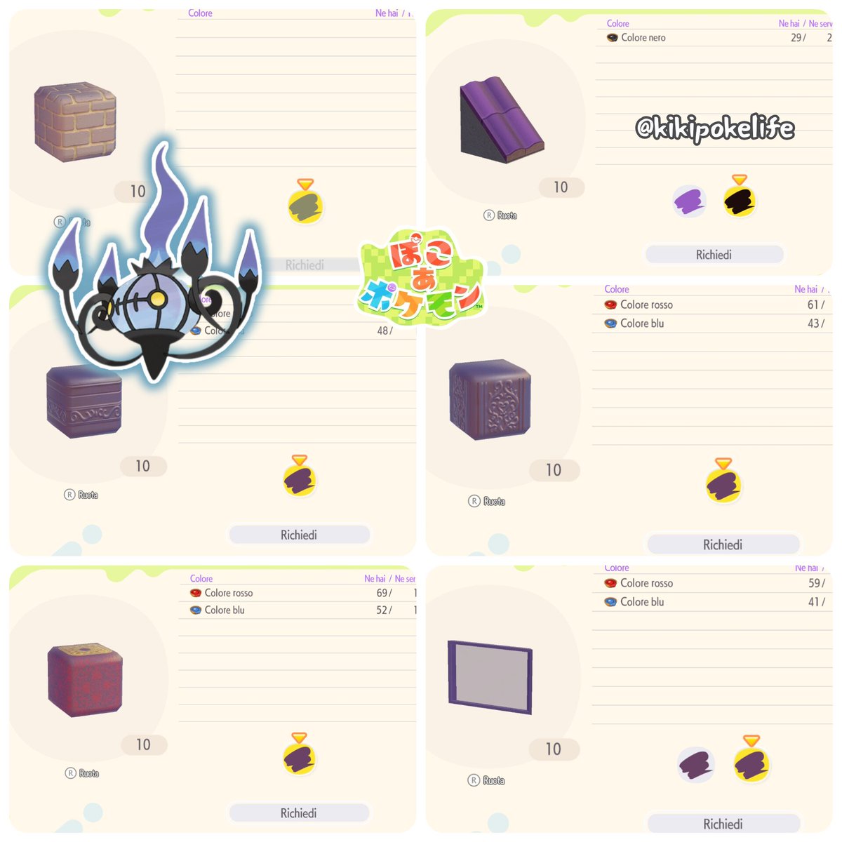 Kikipokelife's tweet photo. Pt.1 Halloween chandelure decorations 
#pokopia #ぽこポケ #ぽこあポケモン #HalloweenDecoration https://t.co/iVOluyh69U