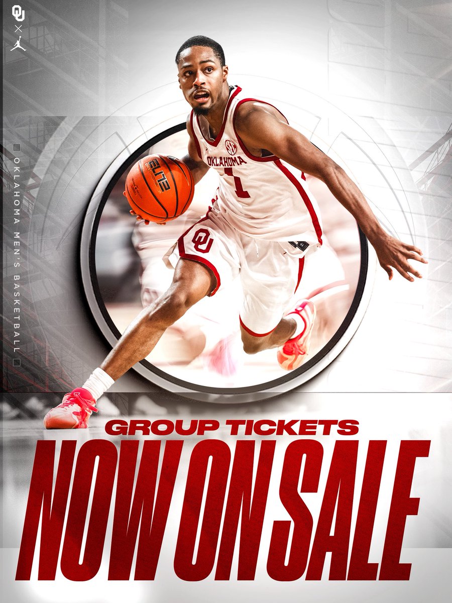 OU_MBBall's tweet photo. 𝗚𝗥𝗢𝗨𝗣 𝗧𝗜𝗖𝗞𝗘𝗧𝗦 𝗡𝗢𝗪 𝗢𝗡 𝗦𝗔𝗟𝗘

Group ticket interest form » https://t.co/Ky6FIYYkp8 https://t.co/MrpnOWhN0q