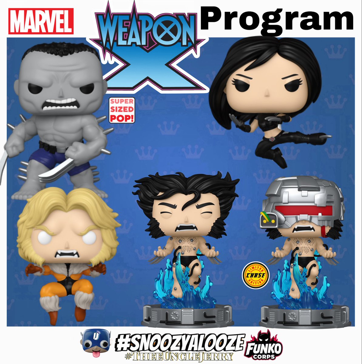 TheeUncleJerry's tweet photo. Pre order NOW.. at the Funko web Store!
Marvel
Funko Pop! Weapon X Program
👉 https://t.co/DIYjOomtLA
📌 Buy 6 Wolverine for a GUARANTEED CHASE!
#Funko #WeaponXProgram #ad https://t.co/FpOctCXbMU