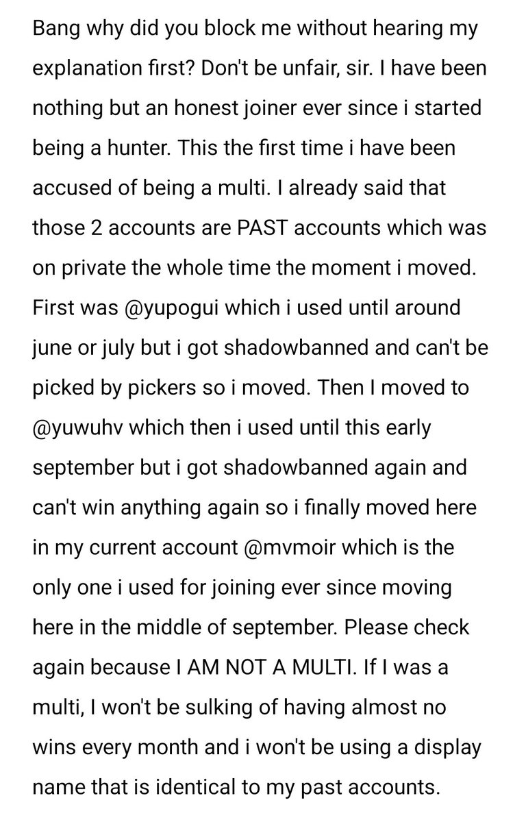 mvmoir's tweet photo. Bang, please read! @Bang_Garrx @Gondrongxy 

Friends and moots, please help me mention him. I am not what he is accusing me of. https://t.co/pjQnexVNVw