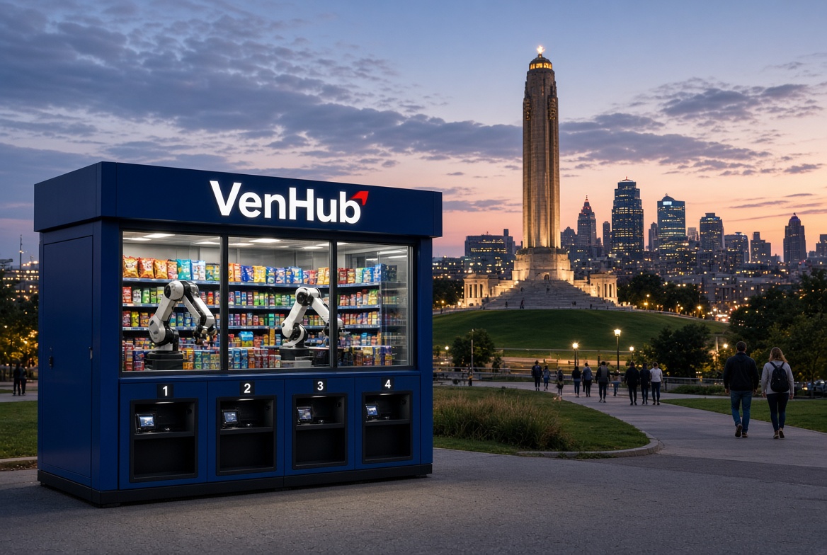 adamluftig's tweet photo. VenHub Global is the future of retail convenience. It's only a matter of time until Kansas City, Missouri and every other major city looks like this. Can't wait to see what comes next @VenHub #VenHub #VHUB #AI $VHUB https://t.co/9tqM1cnbNd