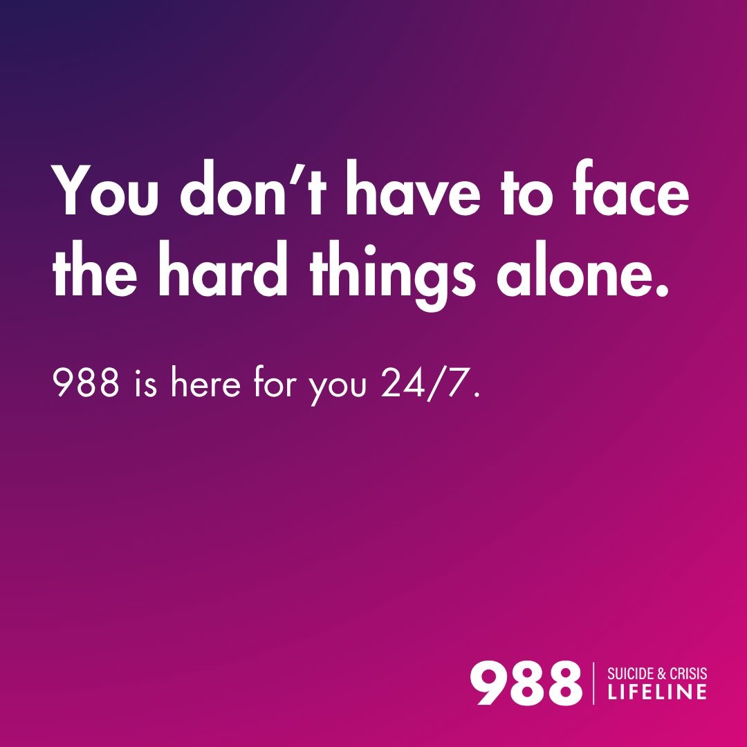 kyvoices4health's tweet photo. As Suicide Prevention Awareness Month comes to an end, let's remind Kentuckians they’re never alone. If you’re struggling or worried about someone, call or text 988 for free, 24/7 support. One conversation can save a life. Let’s keep showing up for each other. #988Lifeline https://t.co/89nGmmDT4W