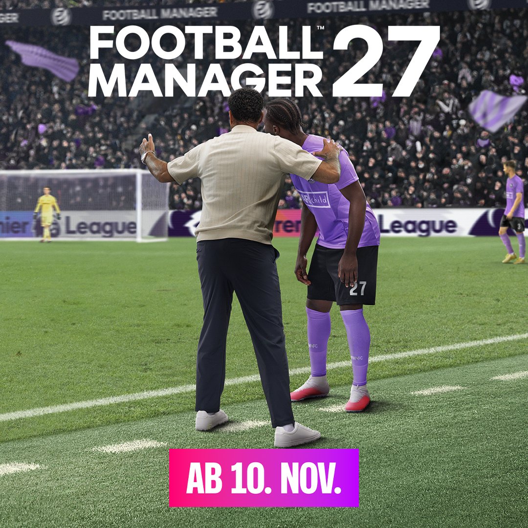 fm_de's tweet photo. Der Termin für euren Kalender 📆

Football Manager 27 erscheint am 10. November plattformübergreifend. 

Alle Details 👉 https://t.co/cWb9WHR8wx https://t.co/orXuugyzCX