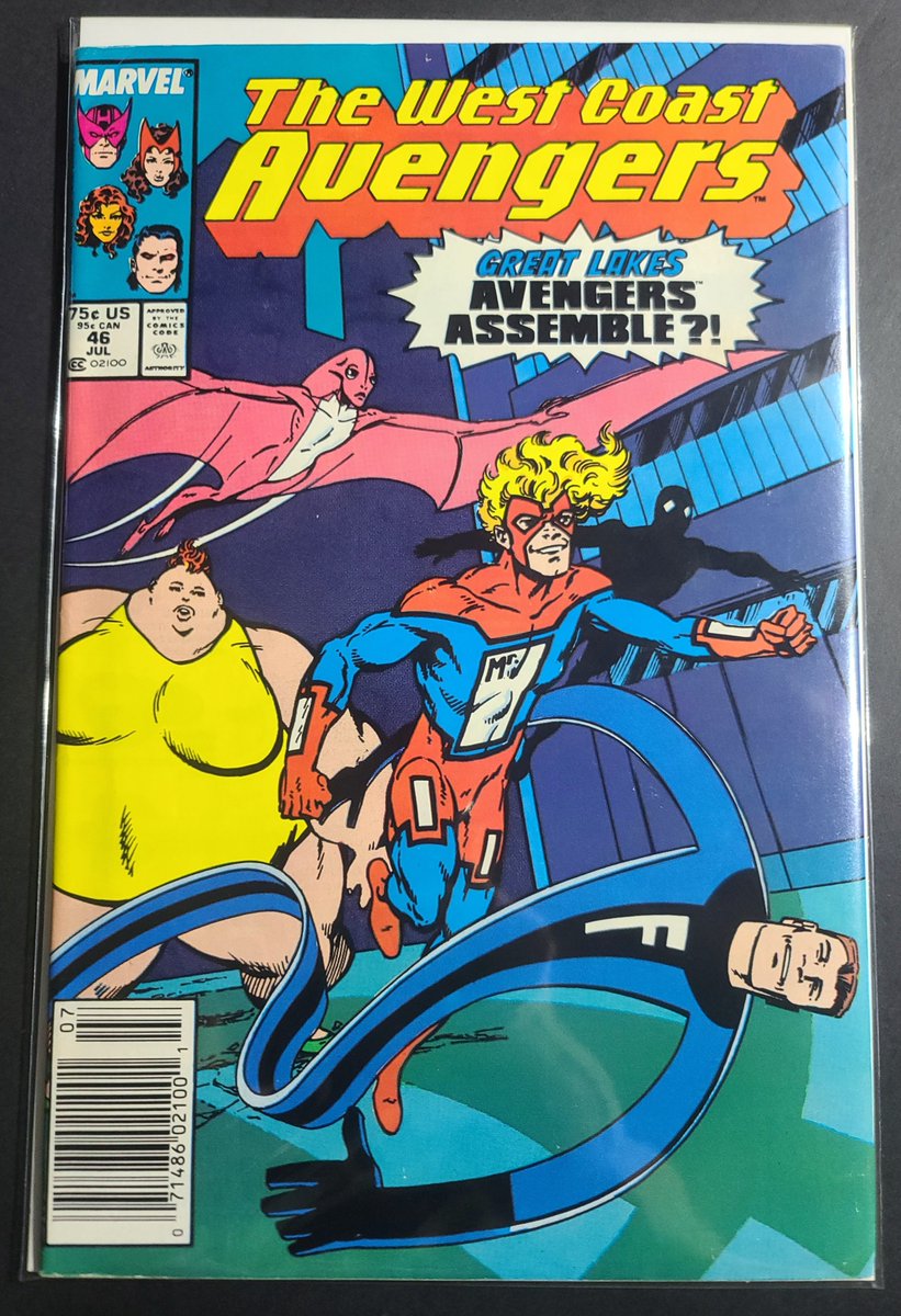 KnottsComicLots's tweet photo. The West Coast Avengers issue 46 First Appearance of Great Lake Avengers Team Low Print Harder to Find Especially in Mark Jewelers!
#comicbook
#marvelcomics 
#markjewelers
#Avengers  
Ebay Link: https://t.co/ZaLaFqVWBm https://t.co/n7qyHXO0Bh