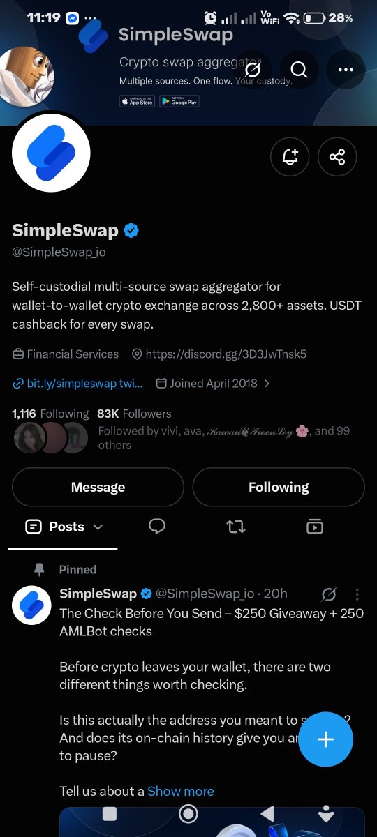 444chainsaw's tweet photo. when i was trading before, i wanted to buy this memecoin. i didn't bother double-checking and my mistake led to my $10 solana being sent to the contract address of the token itself 😭 i never got it again. lesson learned!

following you both 🍥 i'm locked in! #SimpleSwapxAMLBot https://t.co/1ps12Ap8To