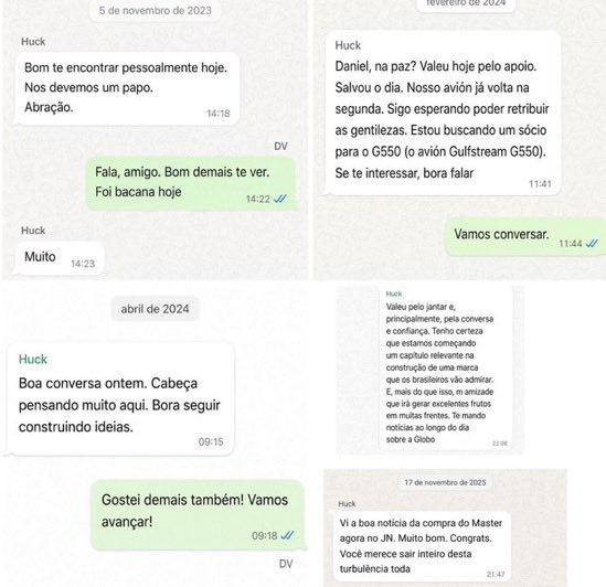 NewsLiberdade's tweet photo. 🚨URGENTE - Mensagens da PF revelam que Luciano Huck foi sócio, amigo e conselheiro de Daniel Vorcaro https://t.co/gndnRMbS1s