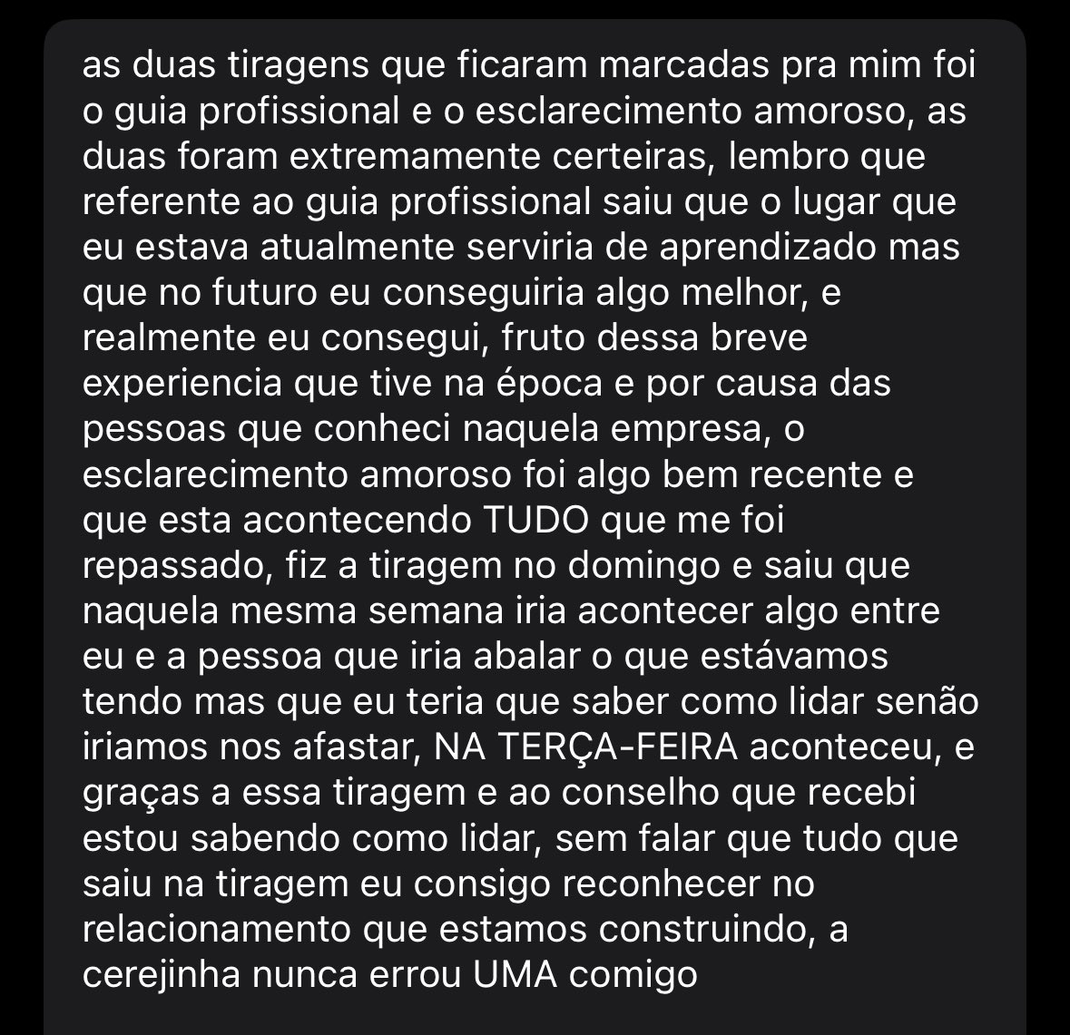 acerejatarot's tweet photo. o forms já dando lindos frutos! sério, eu AMO ajudar vocês https://t.co/dgn1QHrUqp