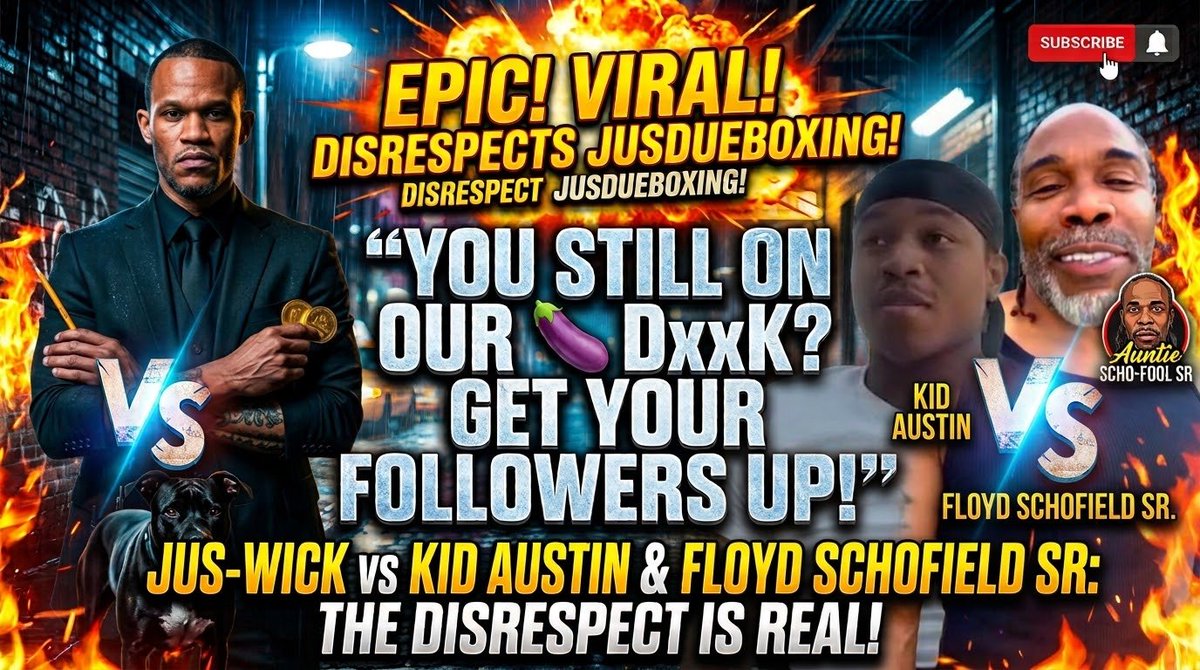 JusDue_Boxing's tweet photo. POP UP LIVE AUNTIE SCHO-FOOL DISRESPECTS JUSDUEBOXINGโผ๏ธ JUS-WICK ACTIVATED ๐ 12PM ET๐ฅ๐ฅ
https://t.co/ERKyxc7WOO
#JusDueBoxing #Boxing #AuntieSchofool #KidAustin https://t.co/nlyqn0B8M6