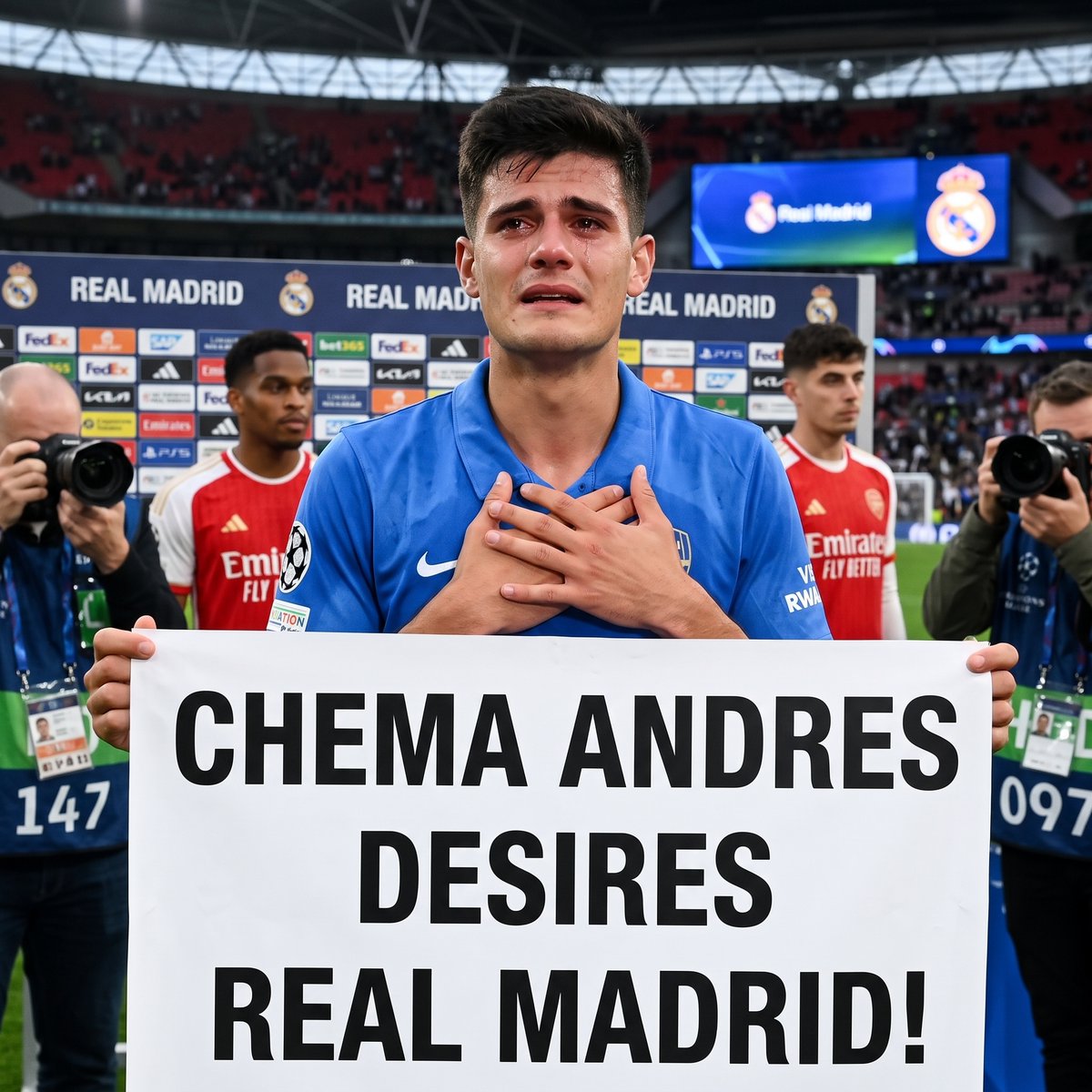 Post___lt's tweet photo. 🚨 PREMIER LEAGUE MIDFIELDER DREAMS OF REAL MADRID RETURN!

⚪ CHEMA’S DREAM: Former Real Madrid midfielder Chema Andrés has revealed he hopes to return to the Bernabéu someday after beginning his Premier League adventure with Brighton.

🔥 MIDFIELD NEED: Madrid are expected to explore midfield options in 2027 after struggling for control this season. Previous interest in Enzo Fernández and Rodri did not produce deals.

👀 MADRID WATCHING: Andrés has impressed since moving to Brighton, making him a potential future option if his development continues.

💰 TOUGH DEAL: Madrid no longer control his future, meaning Brighton could demand a significant fee. For now, the Spanish club will continue monitoring his progress.