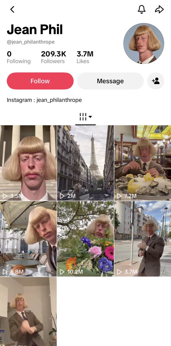 simonecanciello's tweet photo. dead internet theory is real.

you can actually create an AI character and get 200k followers in 1 week.

please don’t buy a $299 course.

> create a realistic character sheet
> swap your character into viral videos

if you’re skeptical, i’m gonna recreate these videos with people who comment.