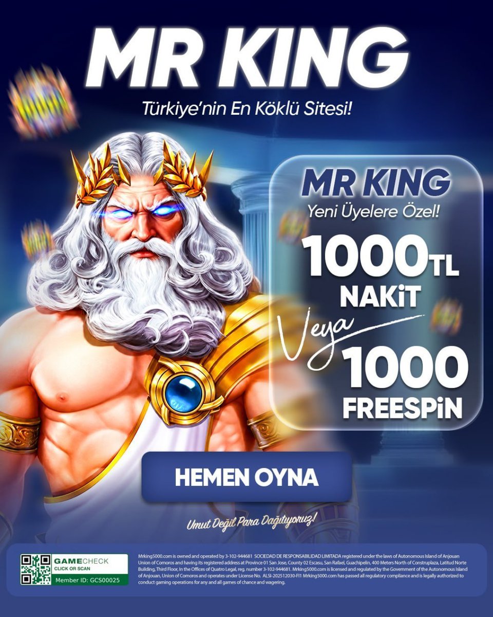 catikkaslilar's tweet photo. Seçimini yap, ödülü kap! 👑

#MrKing’e yeni gelenlere özel 1000 TL Nakit veya 1000 Freespin seni bekliyor!

Hemen üye ol, sen de kazanmaya başla!
Güncel link yorumda!

Greenwood 15 Eşref Tek Mason Greenwood https://t.co/ZQEFdw8OM3