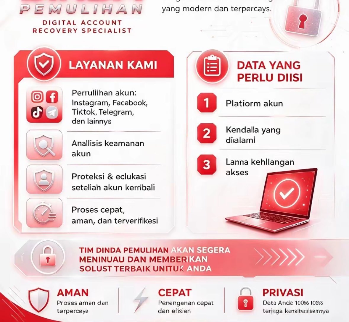 melshiney's tweet photo. MALAM WTS ALL JASA

✍️JASA HAPUS AKUN 
✅JASA PULIHKAN AKUN &amp; PEMULIHAN AKUN LUPA PASWORD/KE HACK
✍️LACAK LOKASI
✅SADAP WA/IG
✍️UNSUS/UNBAN
✅JASA LACAK HP HILANG BY NO HP/IMEI
✍️JASA HACK(EMAIL,Instagram,Whatsapp,TWITER/X, FB,TIKTOK,LINE )

❗️Hubungi Aku Di Bio Profil https://t.co/2zDYS4uZJ0
