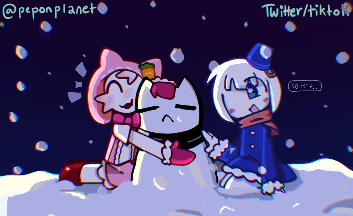peponplanet's tweet photo. ウサギ (Nekosuke) and こゆき ! #ぺぽよ #PPYfanart #Pepoyo https://t.co/FXSfwX7MVn