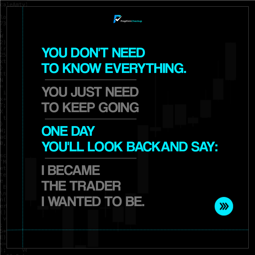 PropFirmChekup's tweet photo. You don’t need to know everything right now.

You just need to keep going. One day, you’ll look back and realize you became the trader you always wanted to be.

Stay patient. Stay consistent. 📊

#Trading #TradingMindset #ForexTrading #FundedTrader #PropTrading https://t.co/GvyAvtqN5A