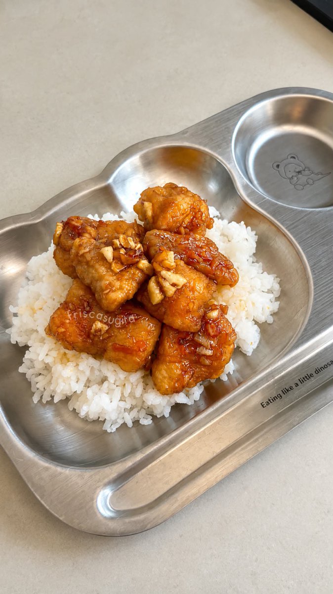 duccydream's tweet photo. pertama kalinya bikin ✨Honey Glazed Dori✨ buat anakku, parah sih enak bangetttt 😭

luarnya garing, diselimutin bumbu manis, anakku ampe blg "enak banget mamih" 🥹💖 https://t.co/UodIEQ1yrf