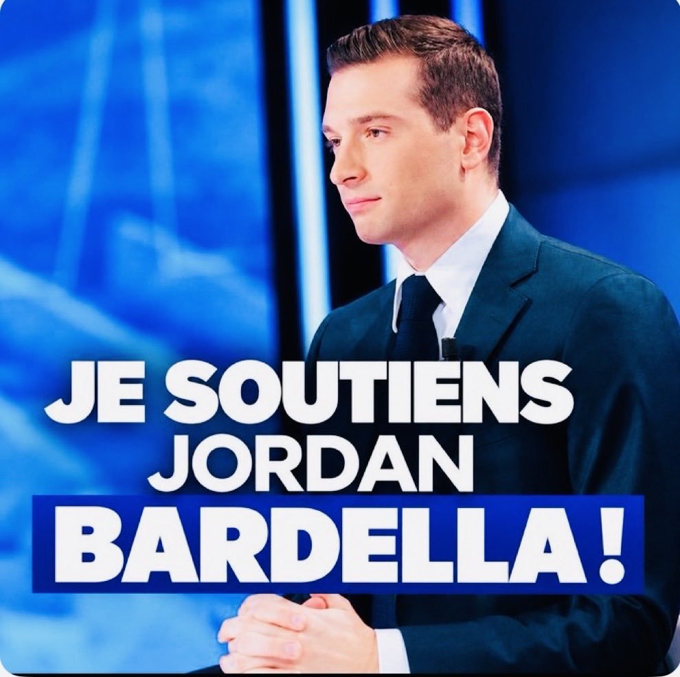 Gn_bleu_marine1's tweet photo. 🇫🇷 Merci à la communauté juive de France !

Depuis deux jours, les messages de soutien à Jordan Bardella se multiplient.

Votre soutien compte. On continue le combat pour la vérité ! 💪
Je soutiens Jordan ! https://t.co/CSH4heda1n