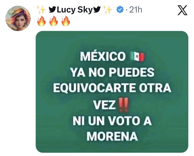 caminante1012's tweet photo. México sé que no se volverá a equivocar…. https://t.co/nOXet1B04O