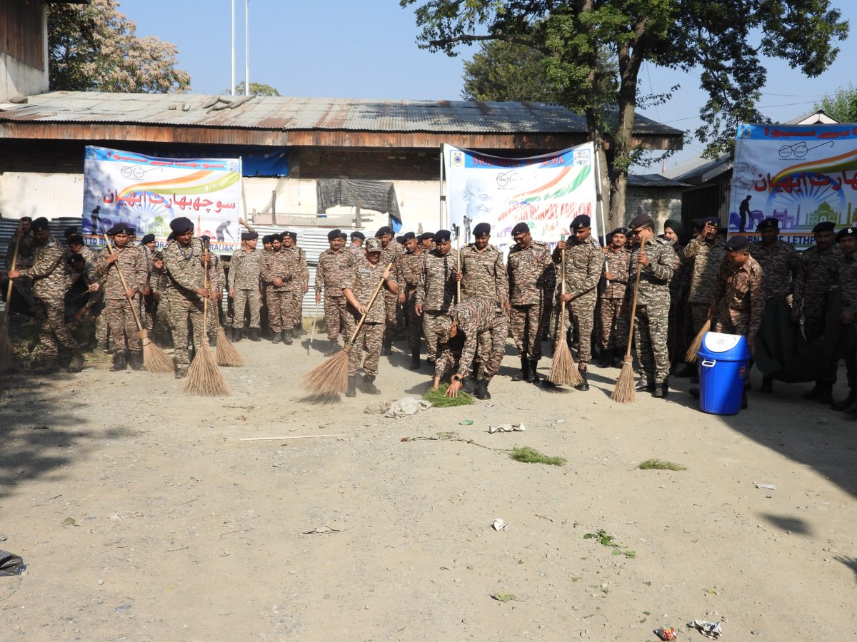 110bncrpf's tweet photo. “Clean surroundings, healthy lives, responsible citizens — together, let us make Swachhta our daily habit.”

110 BN CRPF conducted a cleanliness drive in Unit HQ, inspiring everyone to uphold hygiene and contribute towards a clean and safe environment within the campus. https://t.co/pCIWL6yiKG