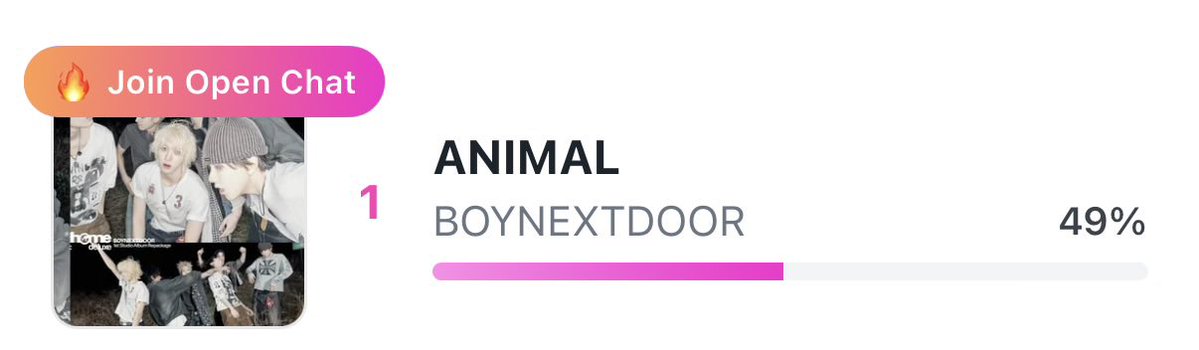 BNDSQUAD_'s tweet photo. 🗳️ [INKIGAYO PRE-VOTING — LINC APP]

INCREASE THE GAP‼️ VOTE TODAY‼️
ENDS ON OCTOBER 2 AT 11:59 PM KST

CURRENTLY #1 — 49%
🔗 https://t.co/Rv7bUjasFD

✔️ 10 votes = 300P
✔️ Vote daily for ANIMAL

#BOYNEXTDOOR #보이넥스트도어 #BND https://t.co/ye2cMHwGSk
