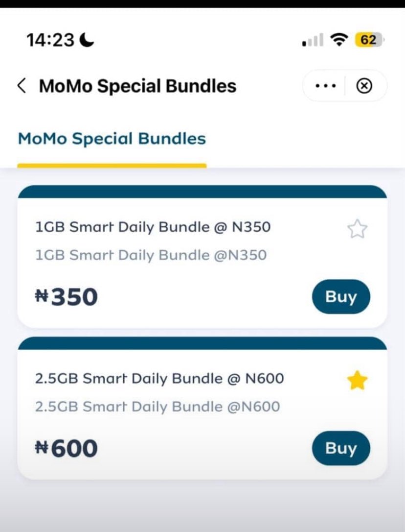 Ayochase0's tweet photo. 1gb Was 2h, 2.5gb was 5h. They upped 2.5gb price to
6h with the expectation that people would buy regardless, only for them to discover that people get 3gb for 6h by spending 2h x3.
This made them increase 1gb to 3.5h, forcing people to purchase the abandoned 2.5gb for 6h. 🤦 https://t.co/w7XdIcDDRw
