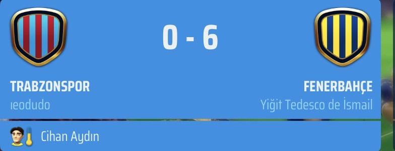 yigitbugraozkan's tweet photo. Trabzon Deplasmanından 6-0’lık galibiyetle ayrılıyoruz.💙💛 https://t.co/c5CkkLqQ9A